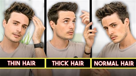 thick vs thin hair men